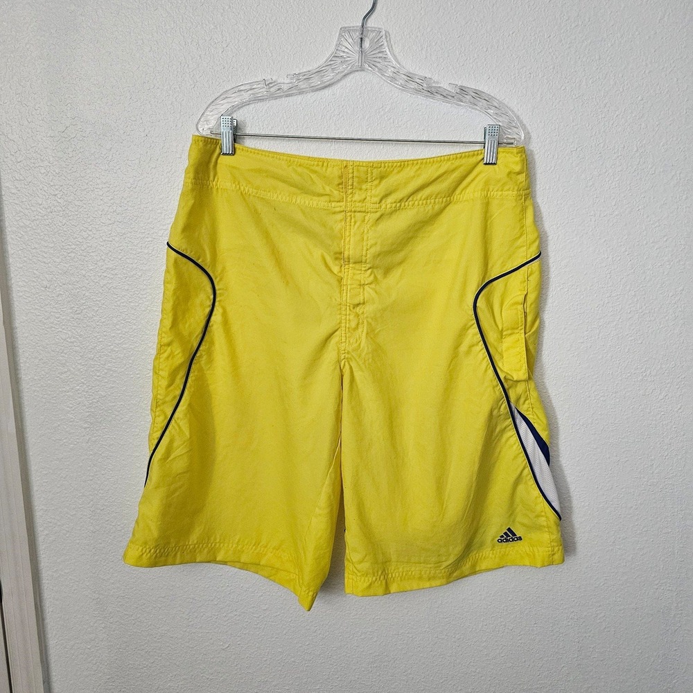 Adidas Men's Board Shorts Yellow Size Large